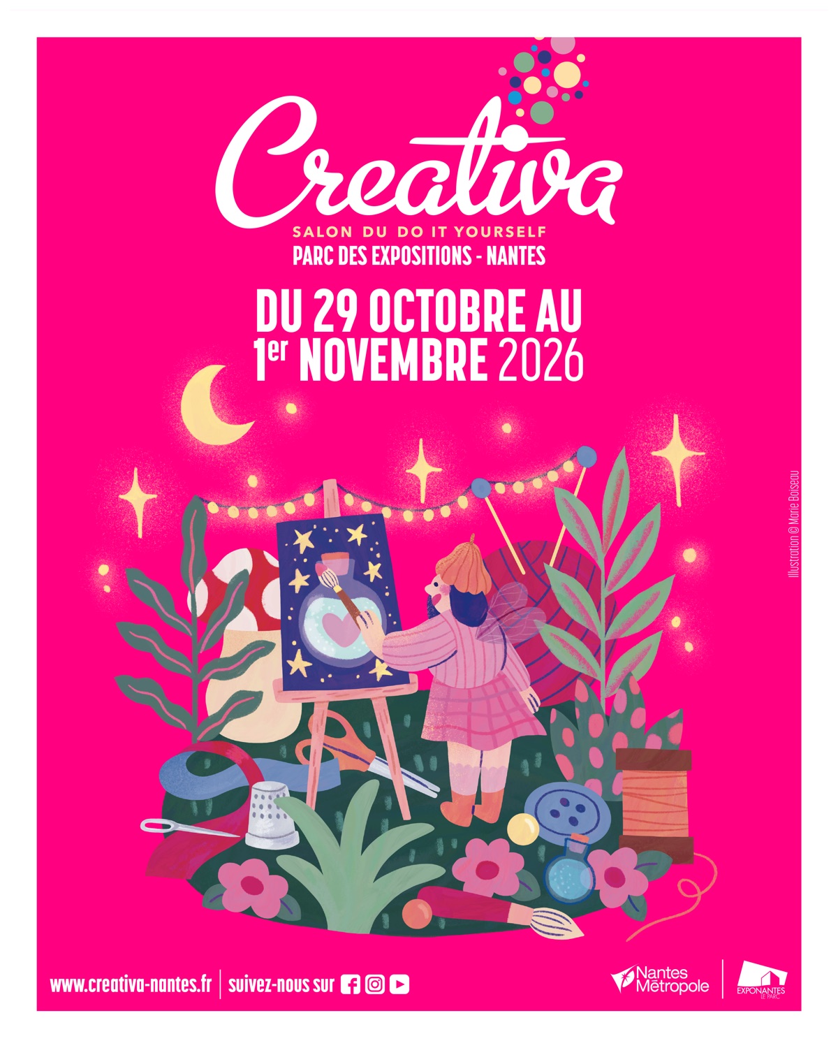 Affiche du salon Creativa Nantes 2026